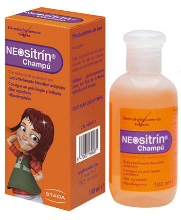 Neositrin Pack Champu (100ml) + Spray gel(60ml) para eliminar piojos y  liendres en 1 minuto